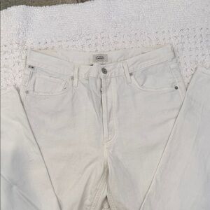 Citizens Of Humanity Charlotte Straight Leg White Jeans